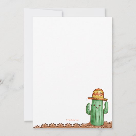 Invitation pour une fête avec piñata (Dos)