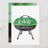 Invitation pour une fête BBQ en plein air (Devant / Derrière)