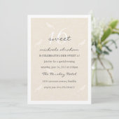 Invitation pour une fête Cream Chic Sweet 16 (Debout devant)