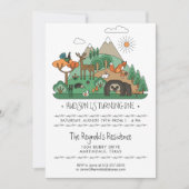 Invitation pour une fête d'animaux de la forêt (Devant)