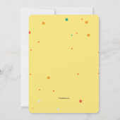 Invitation pour une fête d'anniversaire (Dos)