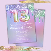 Invitation pour une fête d'anniversaire 13 ans Pai