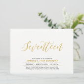 Invitation pour une fête d'anniversaire 17 ans ave (Debout devant)