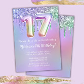 Invitation pour une fête d'anniversaire 17 ans Pai