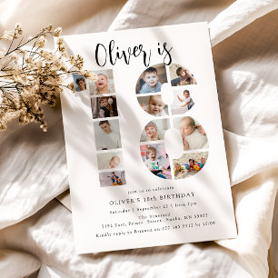 Invitation pour une fête d'anniversaire 18 ans ave