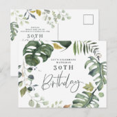 Invitation pour une fête d'anniversaire 30 ans au (Devant / Derrière)