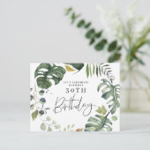 Invitation pour une fête d'anniversaire 30 ans ave (Debout devant)