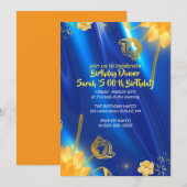 Invitation pour une fête d'anniversaire 60e 50e 40 (Devant / Derrière)