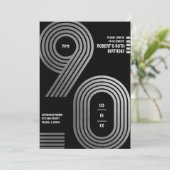 Invitation pour une fête d'anniversaire 90 ans Mod (Debout devant)