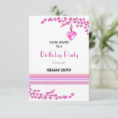 Invitation pour une fête d'anniversaire à Fleur Ro (Debout devant)