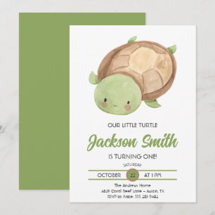 Invitation pour une fête d'anniversaire à l'aquare