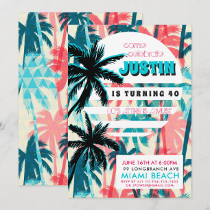 Invitation pour une fête d'anniversaire à Miami da