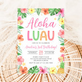 Invitation pour une fête d'anniversaire Aloha Trop