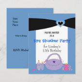 Invitation pour une fête d'anniversaire au Black R (Devant / Derrière)