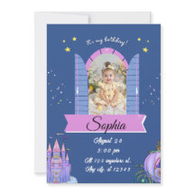 Invitation pour une fête d'anniversaire au château