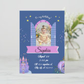 Invitation pour une fête d'anniversaire au château (Debout devant)