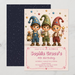 Invitation pour une fête d'anniversaire au jardin