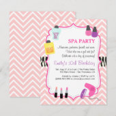 Invitation pour une fête d'anniversaire au Spa Che (Devant / Derrière)