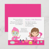 Invitation pour une fête d'anniversaire au Spa Ros (Devant / Derrière)