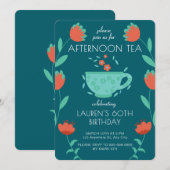 Invitation pour une fête d'anniversaire autour du  (Devant / Derrière)