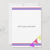 Invitation pour une fête d'anniversaire avec Cupca (Dos)