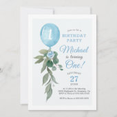 Invitation pour une fête d'anniversaire avec décor (Devant)