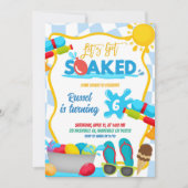 Invitation pour une fête d'anniversaire avec des b (Devant)
