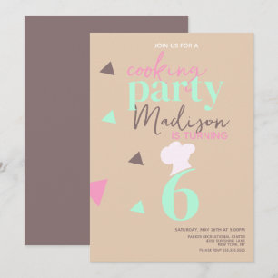 Invitation pour une fête d'anniversaire avec des c