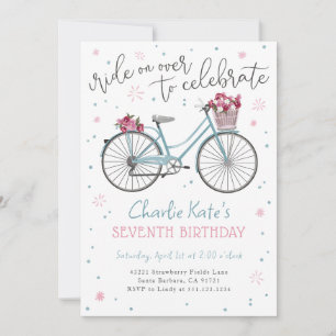 Invitation pour une fête d'anniversaire avec des f