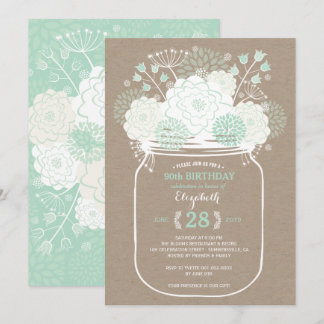 Invitation pour une fête d'anniversaire avec des f