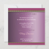 Invitation pour une fête d'anniversaire avec des f (Dos)