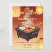 Invitation pour une fête d'anniversaire avec dîner (Devant)
