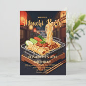 Invitation pour une fête d'anniversaire avec dîner (Debout devant)