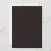 Invitation pour une fête d'anniversaire avec dîner (Dos)