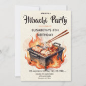 Invitation pour une fête d'anniversaire avec dîner (Devant)