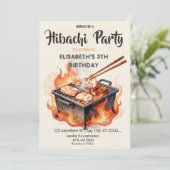 Invitation pour une fête d'anniversaire avec dîner (Debout devant)