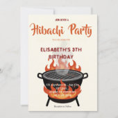 Invitation pour une fête d'anniversaire avec dîner (Devant)