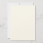 Invitation pour une fête d'anniversaire avec dîner (Dos)