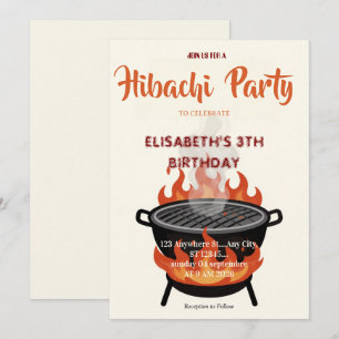 Invitation pour une fête d'anniversaire avec dîner