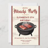 Invitation pour une fête d'anniversaire avec dîner (Devant)
