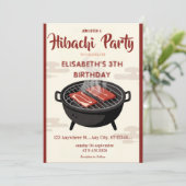 Invitation pour une fête d'anniversaire avec dîner (Debout devant)