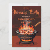 Invitation pour une fête d'anniversaire avec dîner (Devant)