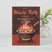 Invitation pour une fête d'anniversaire avec dîner (Debout devant)