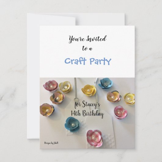 Invitation pour une fête d'anniversaire avec fabri (Devant)