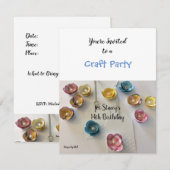 Invitation pour une fête d'anniversaire avec fabri (Devant / Derrière)