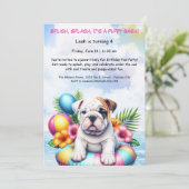 Invitation pour une fête d'anniversaire avec pisci (Debout devant)