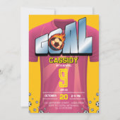 Invitation pour une fête d'anniversaire avec un ma (Devant)