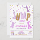 Invitation pour une fête d'anniversaire avec une m (Devant)