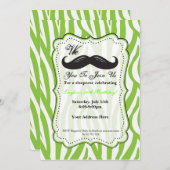 Invitation pour une fête d'anniversaire avec une m (Devant / Derrière)