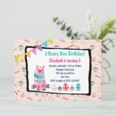 Invitation pour une fête d'anniversaire Beary Nice (Debout devant)